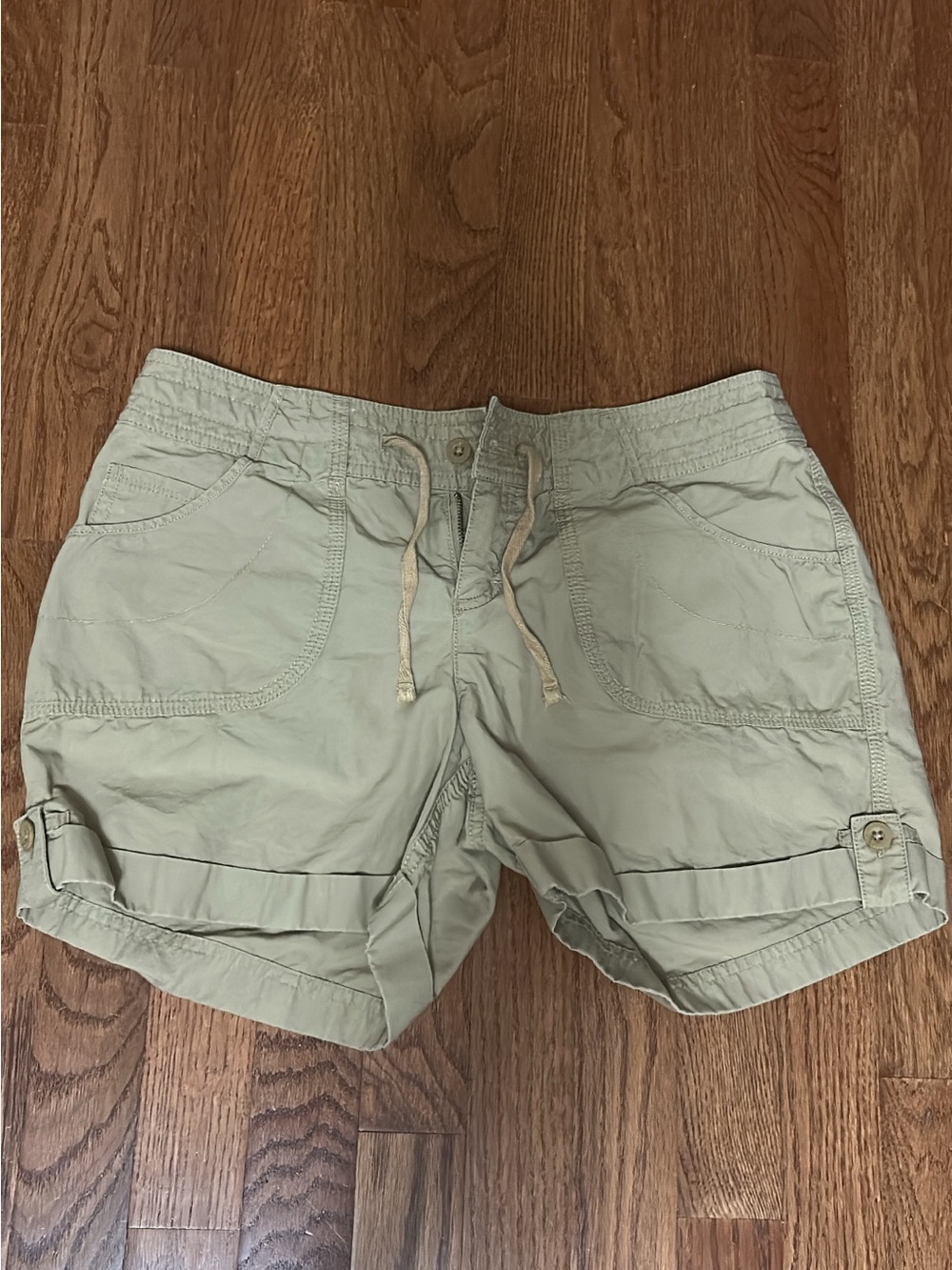 The North Face khaki Drawstring Women's Cargo Shorts